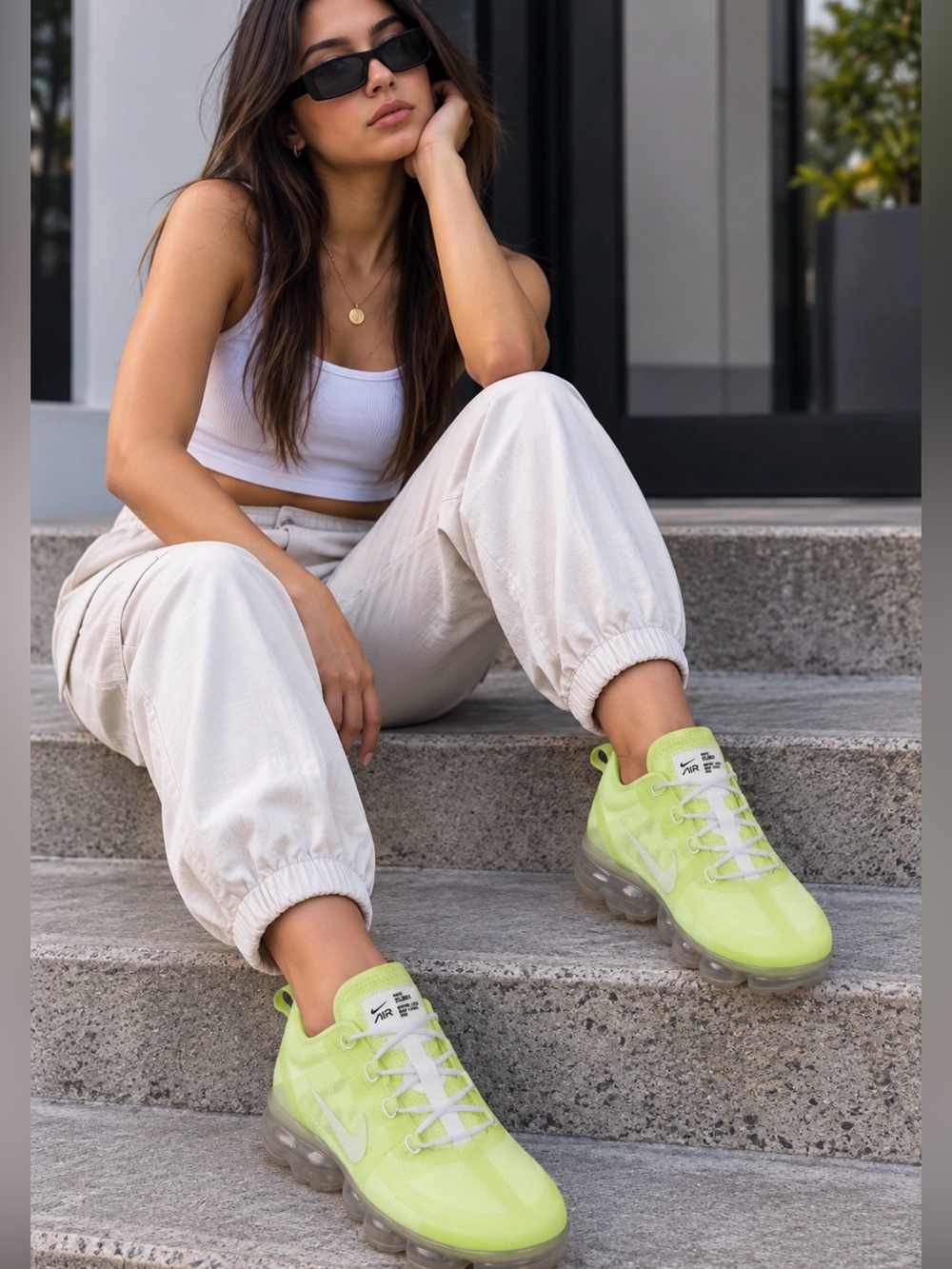 Nike Air VaporMax 2019 SE Luminous Green Women’s Sneakers Size 9.5